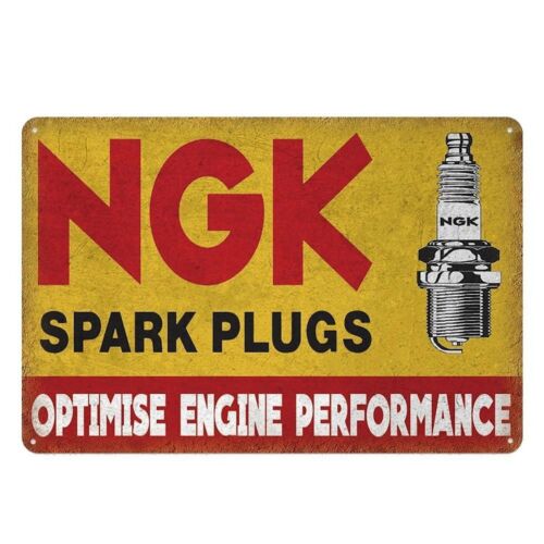 Spark Plug - NGK Spark Plugs Tin Sign Retro
