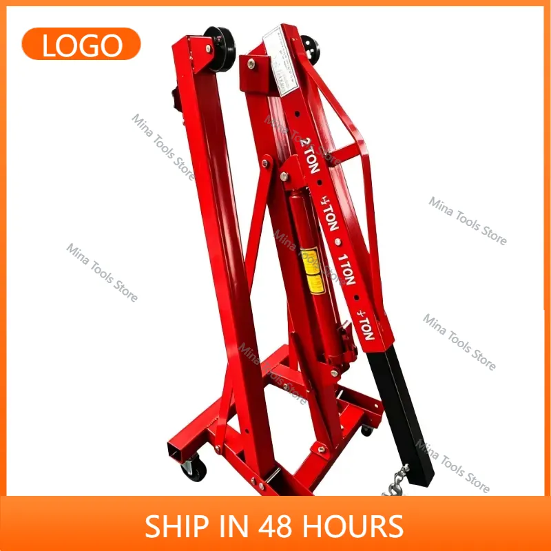 Car Lift - 2 Ton Folding Hydraulic Engine Crane