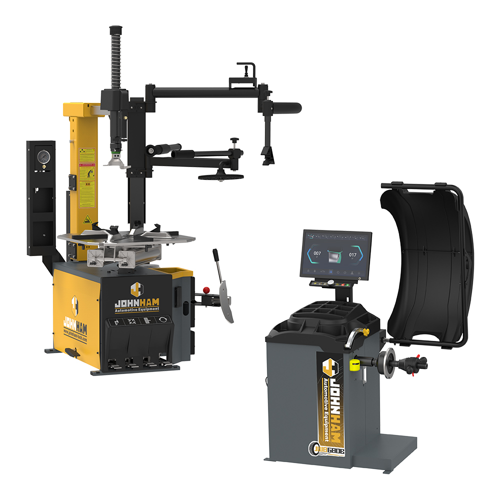 Car Lift - Johnham Automatic Lifting Column Tire Changer