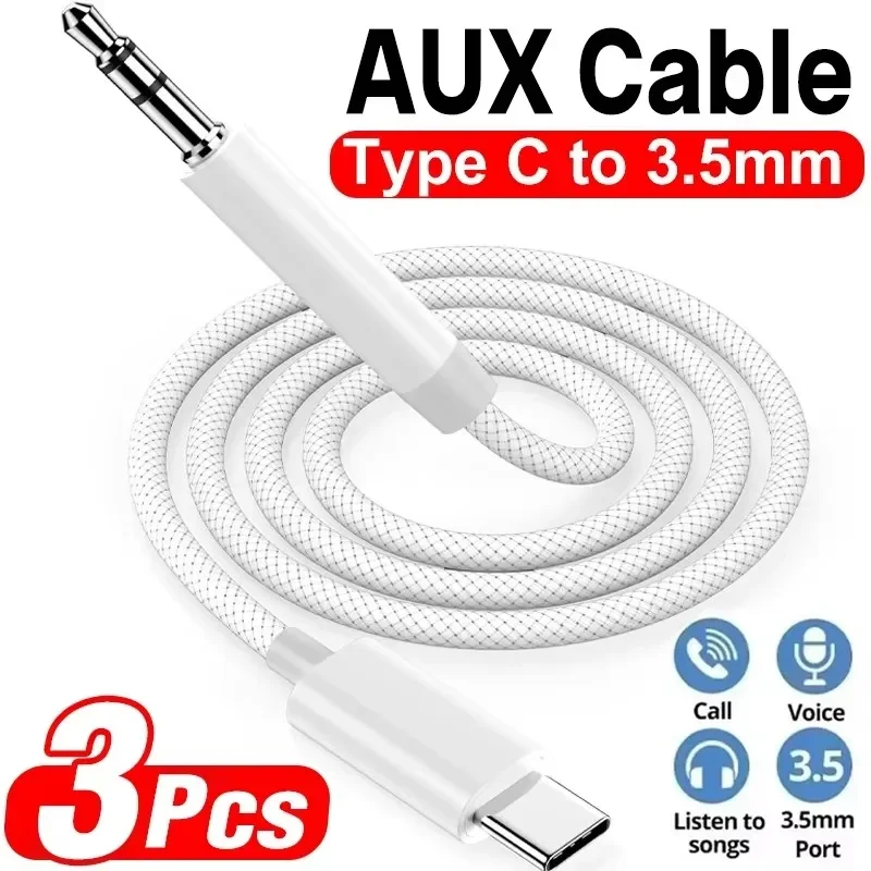 Car Jack - USB C to 3.5mm Male AUX