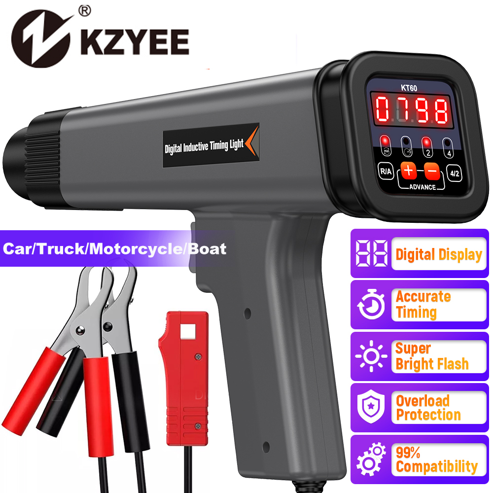 KZYEE KT60 Auto Digital 2&4 St - đánh giá và giá Timing Light Gun